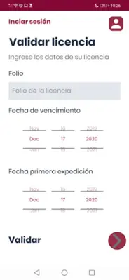 Licencia Tabasco android App screenshot 2